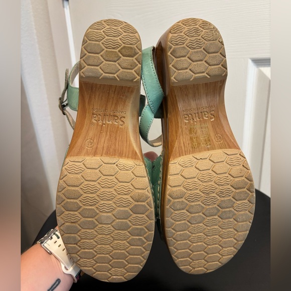 Sanita adjustable teal / mint sandals, size 41 - Picture 4 of 5